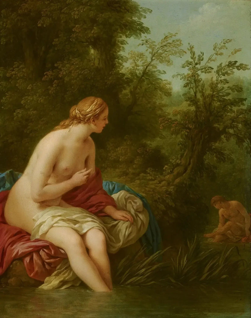 Landskap med Salmacis och Hermaphroditen - Louis Jean François Lagrenée