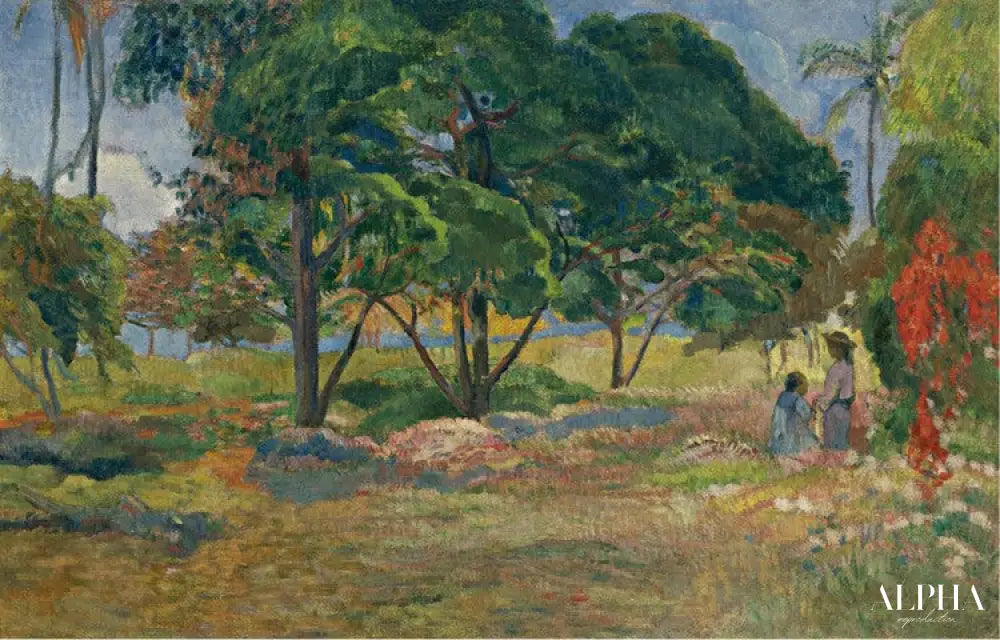 Paysage avec trois arbres - Paul Gauguin - Reproductions de tableaux et peintures haut de gamme