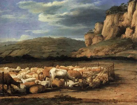 Landskap med hjord - Claude Lorrain