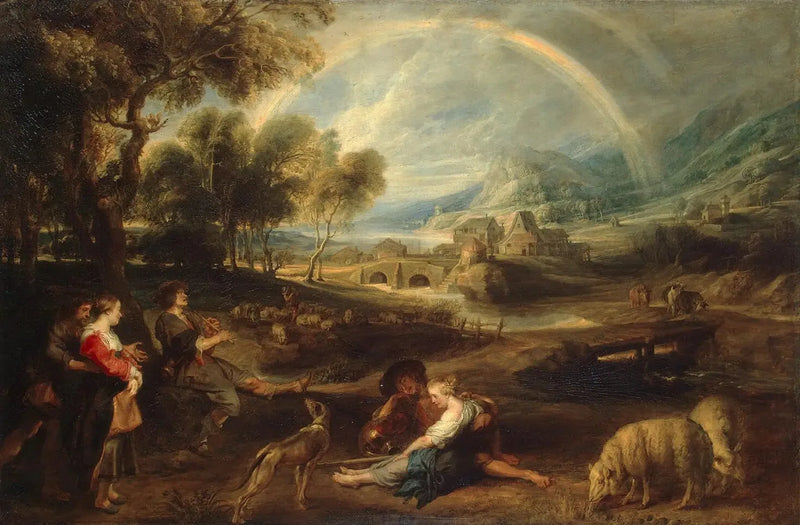 Landskap med regnbåge - Peter Paul Rubens