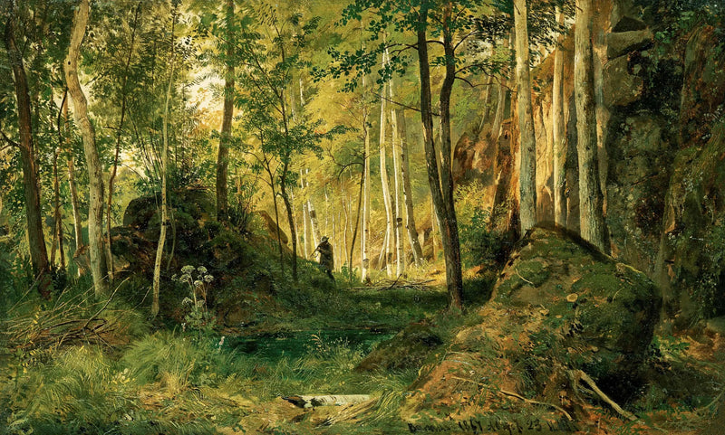 Landskap med en jägare. Valaamön - Ivan Chichkine
