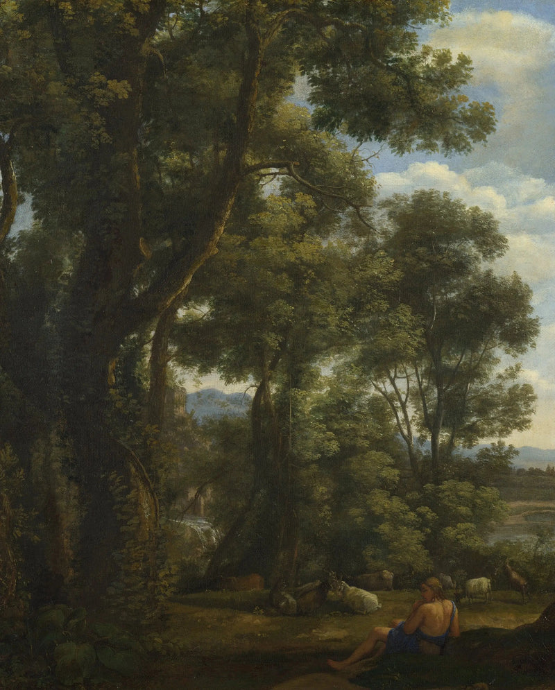 Landskap med en getherde och getter - Claude Lorrain