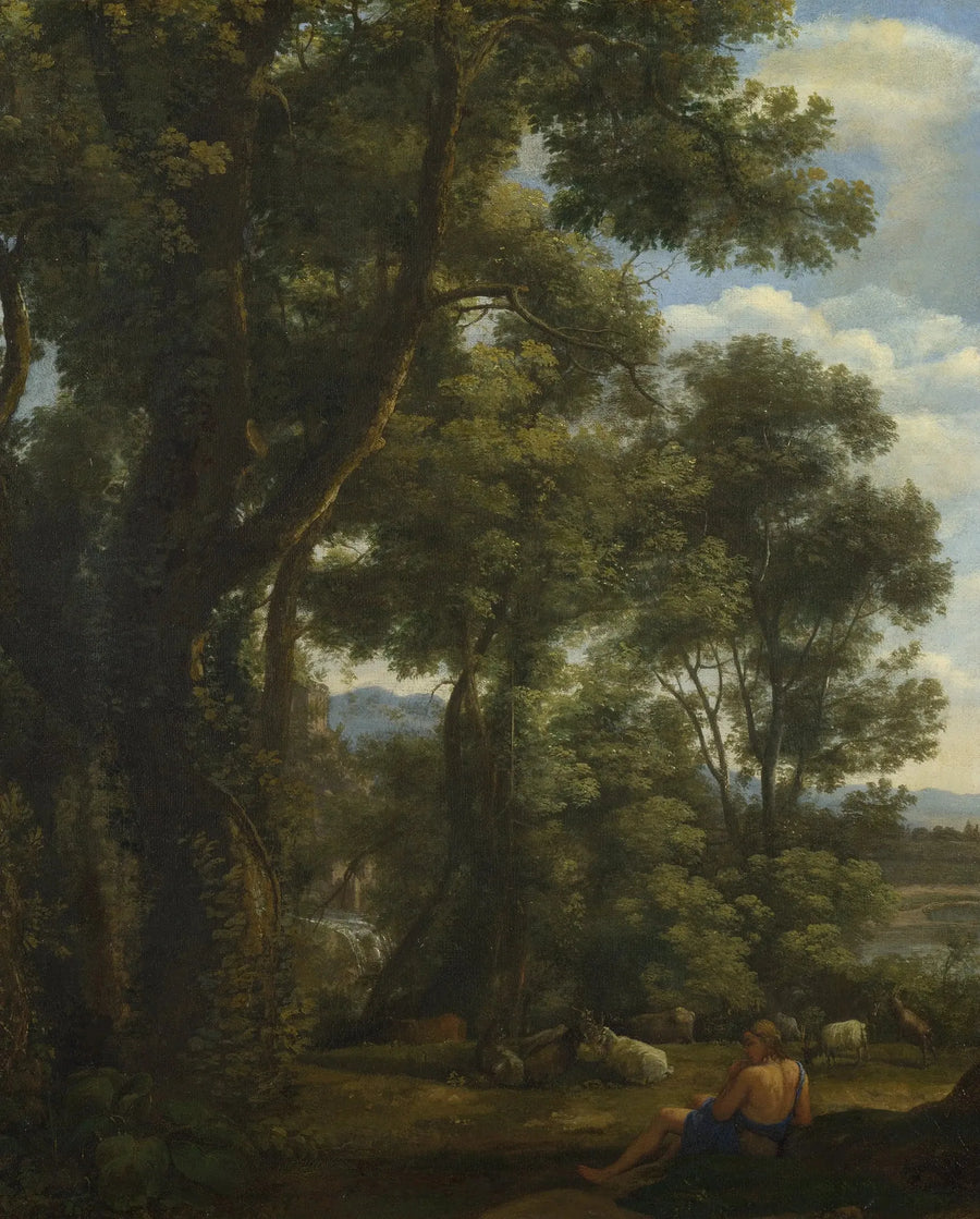 Landskap med en getherde och getter - Claude Lorrain