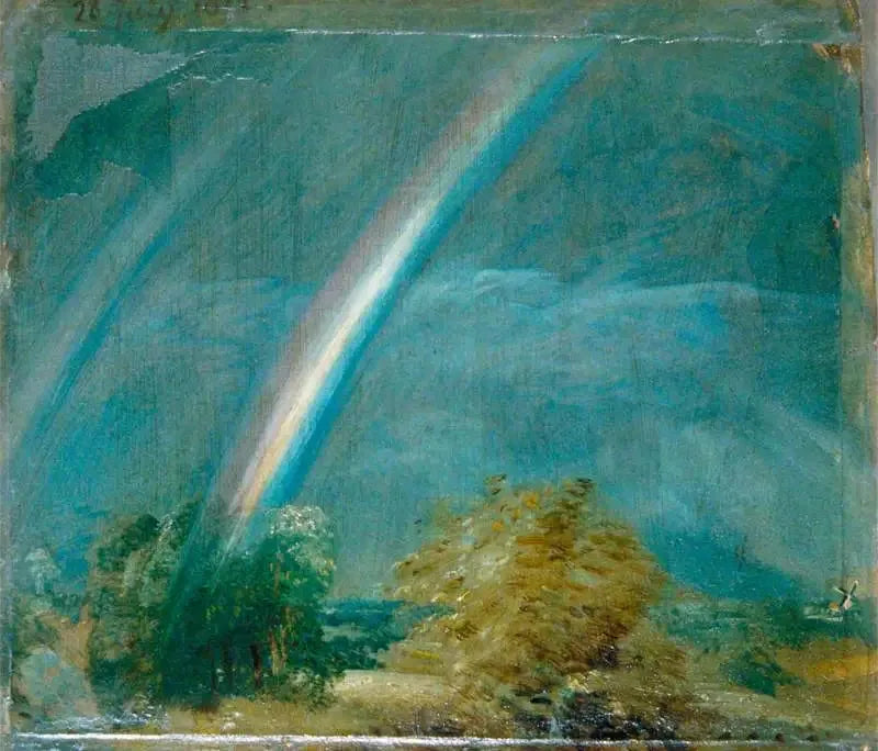 Landskap med en dubbel regnbåge - John Constable