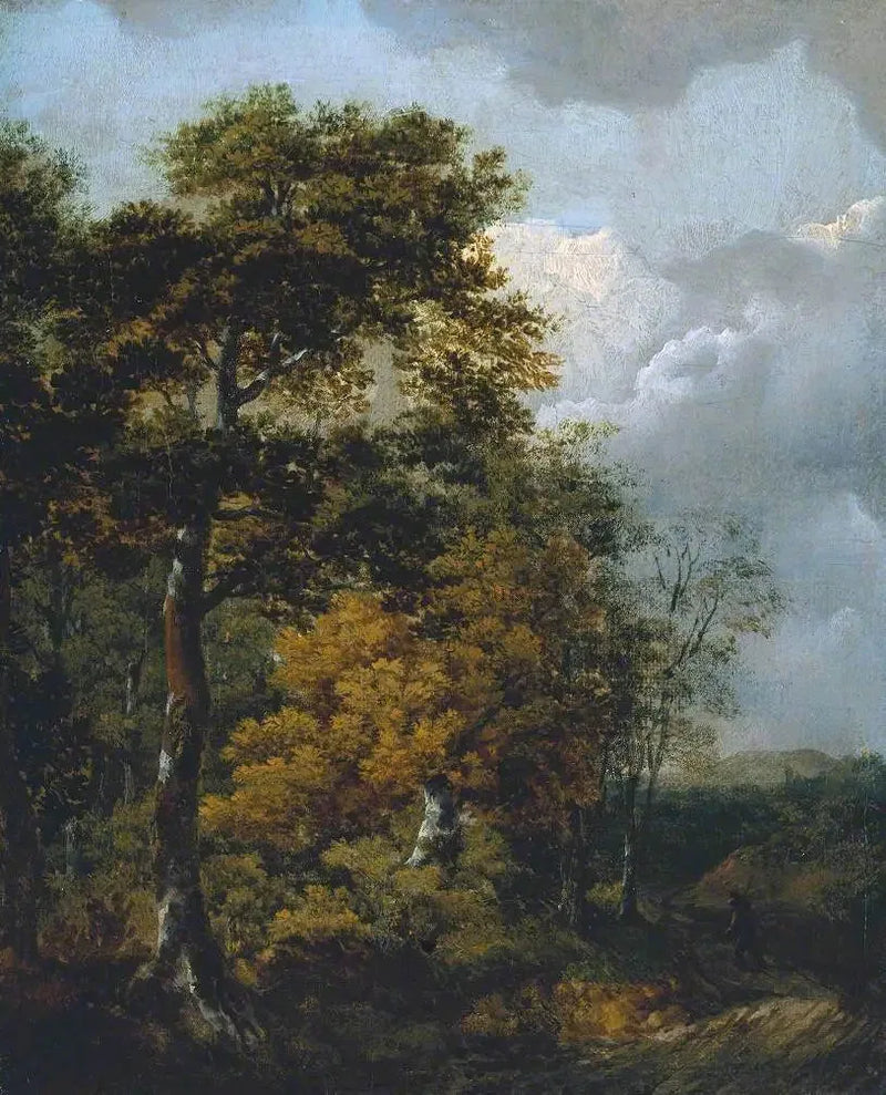 Landskap med en bonde på en väg - Thomas Gainsborough