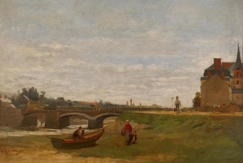 Landskap med en bro - Stanislas Lépine