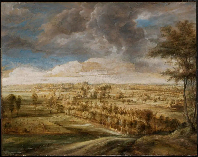 Landskap med en allé av träd - Peter Paul Rubens