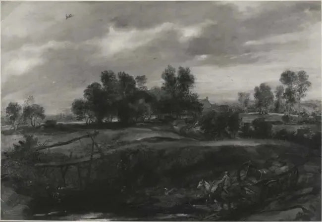 Landskap med en vagn - Peter Paul Rubens