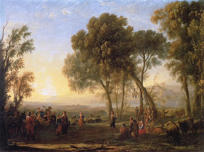 Landskap med en countrydans - Claude Lorrain
