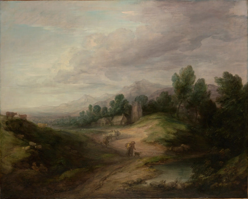 Skogigt landskap från höglandet - Thomas Gainsborough