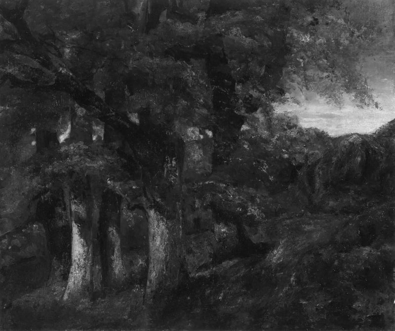 Skoglandskap - Gustave Courbet