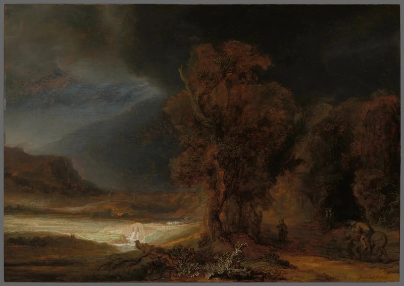Landskap med den gode samariten - Rembrandt