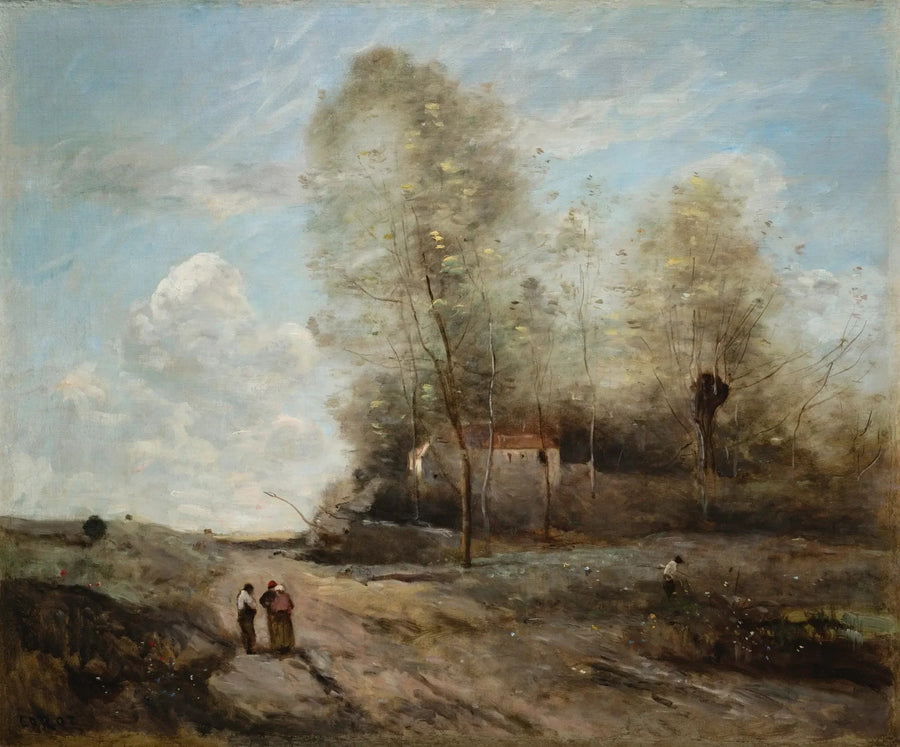 Landskapsmålning - Jean-Baptiste Camille Corot