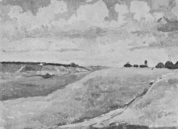 Landskap, fält - Kazimir Malevich