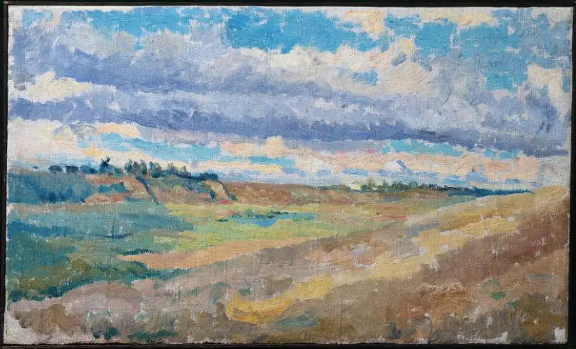 Paysage champs - Kazimir Malevich - Alpha Reproduction