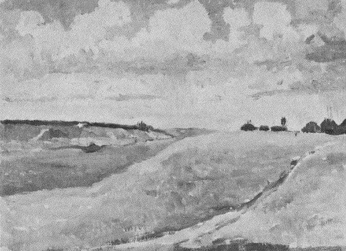 Landskap, fält - Kazimir Malevich