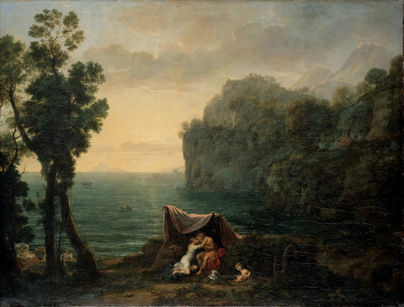 Kustlandskap med Acis och Galatea - Claude Lorrain