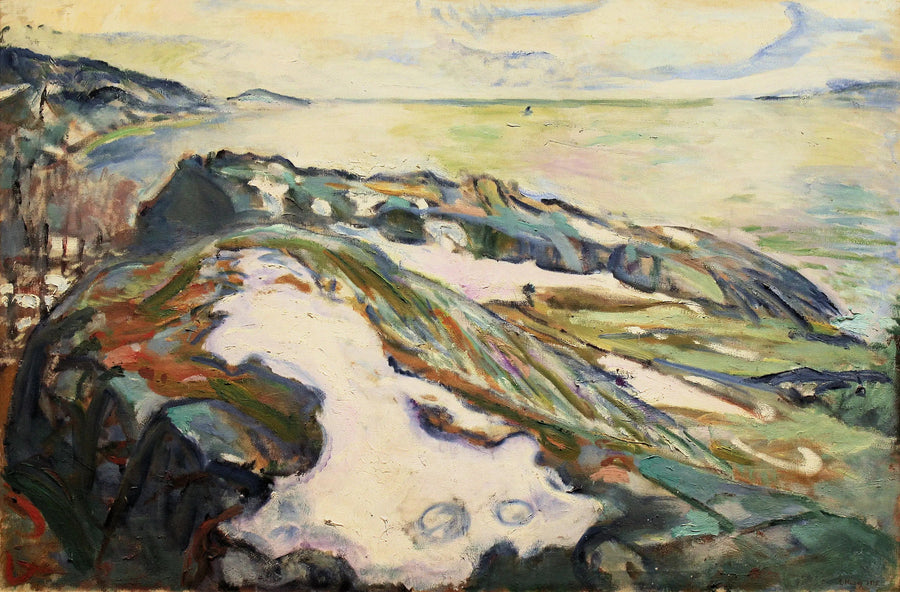 Kustlandskap från Hvitsten - Edvard Munch