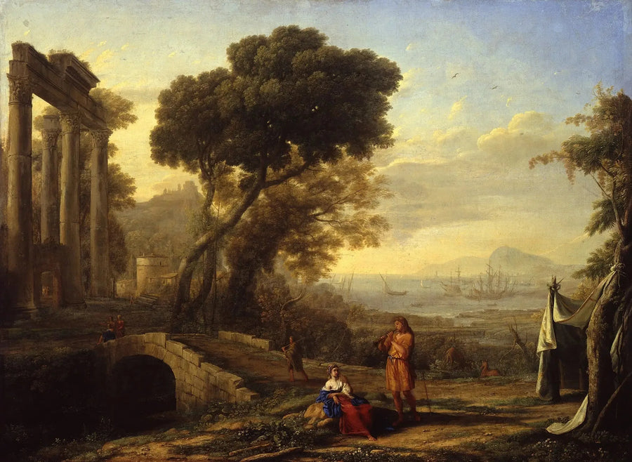 Italiensk kustlandskap - Claude Lorrain