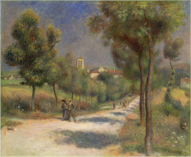 Landskap från Essoyes, tidigt på morgonen - Pierre-Auguste Renoir