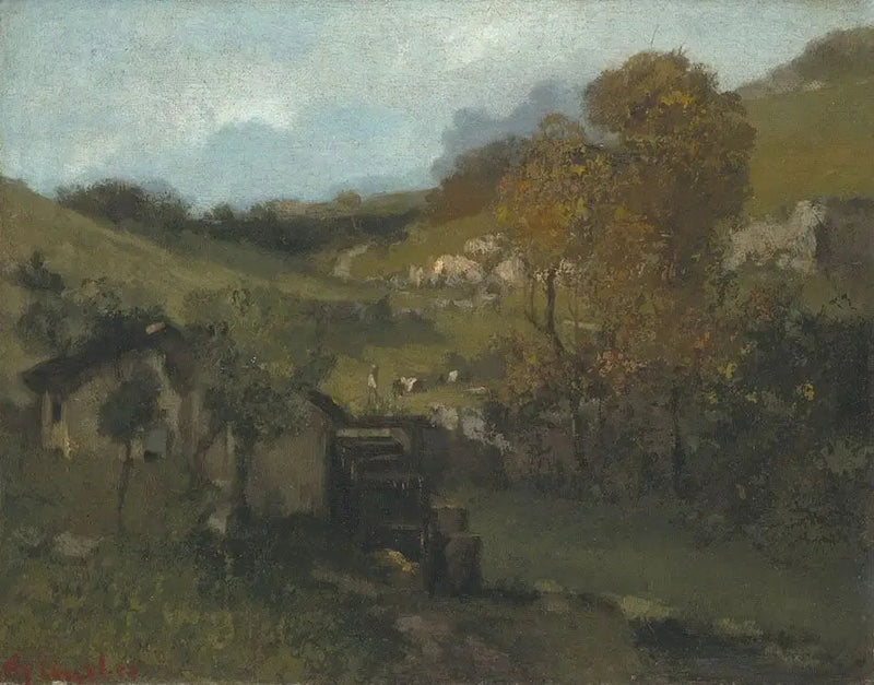 Sommarlandskap - Gustave Courbet