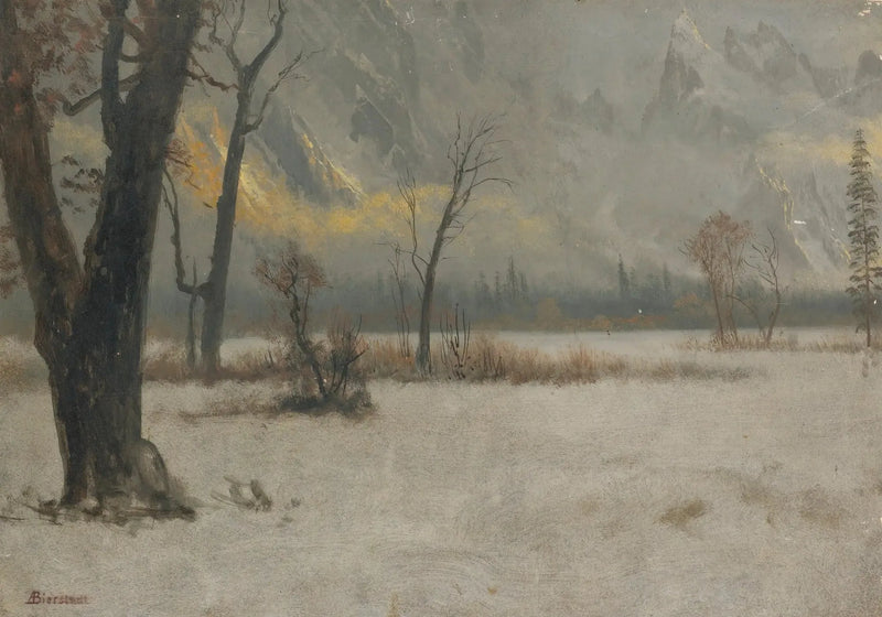 Vinterlandskap - Albert Bierstadt
