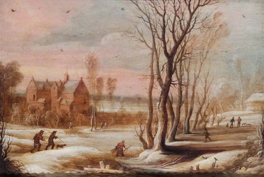 Vinterlandskap - David Teniers den yngre