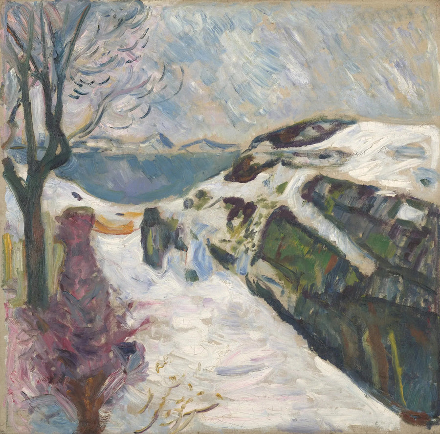 Vinterlandskap från Kragerø - Edvard Munch