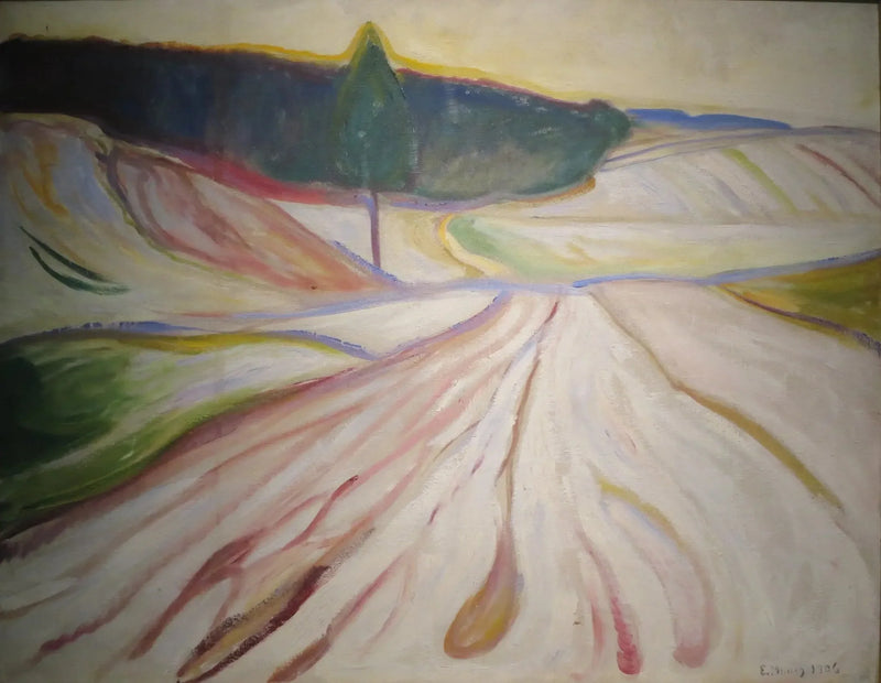 Vinterlandskap, Thüringen - Edvard Munch