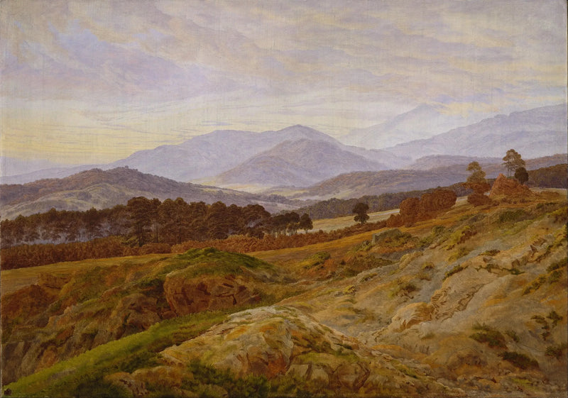 Landskap i Jättarnas massivet - Caspar David Friedrich