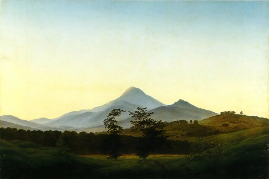 Böhmisk landskap - Caspar David Friedrich