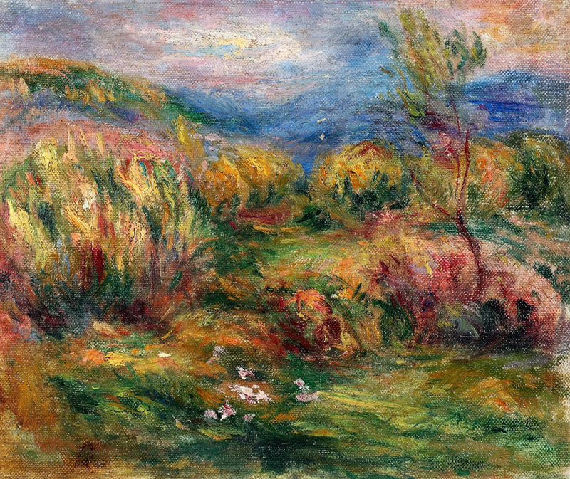 Landskap från Cagnes-sur-Mer - Pierre-Auguste Renoir