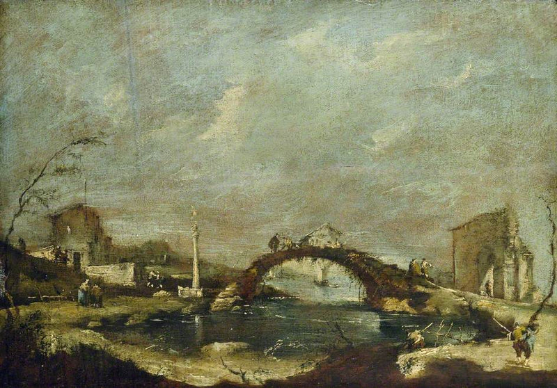 Capriccio-landskap - Francesco Guardi