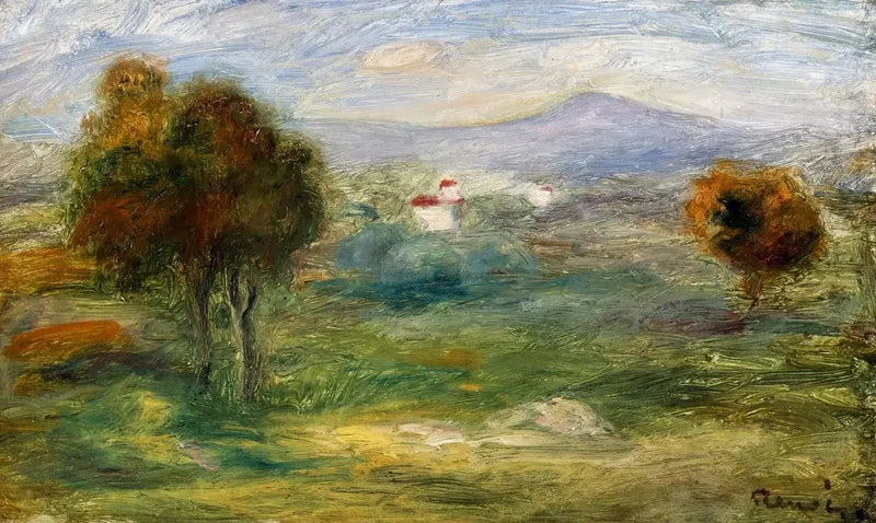 Landskap från Cros-de-Cagnes. - Pierre-Auguste Renoir
