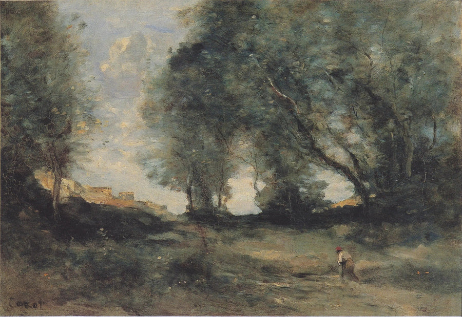 Skogsscenario - Jean-Baptiste Camille Corot