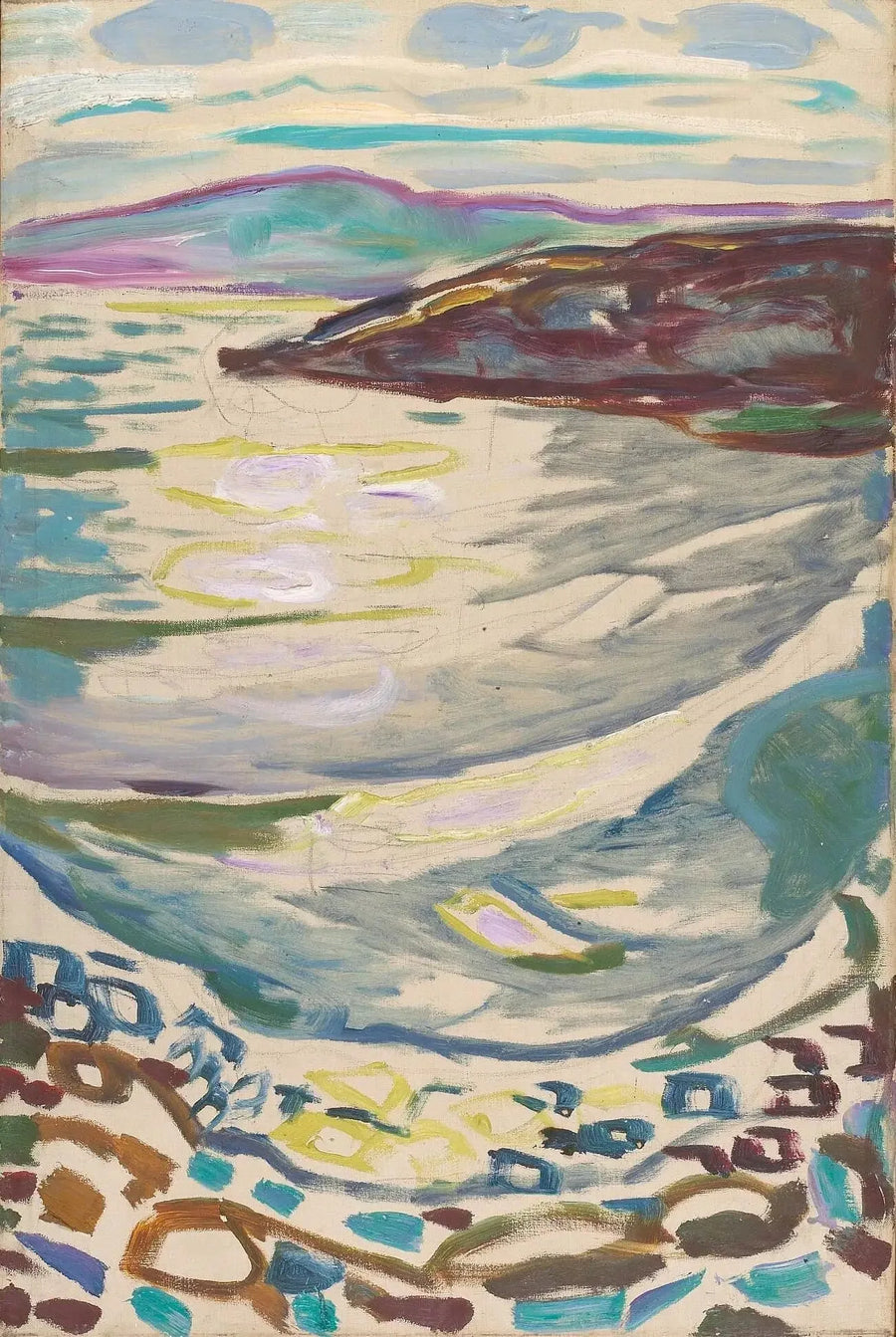 Landskap från Hvitsten - Edvard Munch