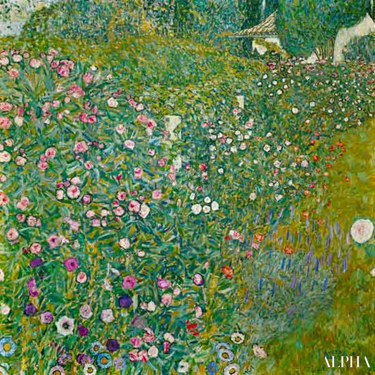 Paysage de jardin italien - Gustav Klimt - Reproductions de tableaux et peintures haut de gamme