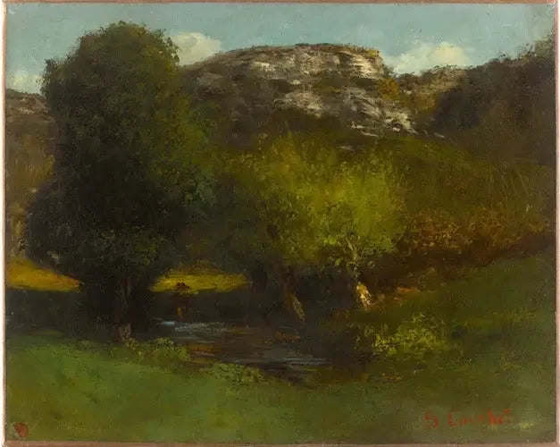 Juralandskap - Gustave Courbet