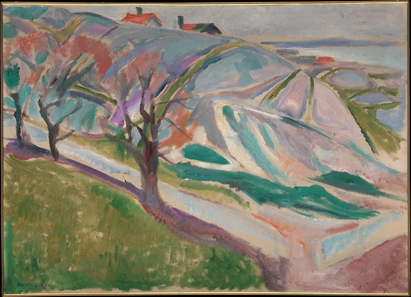 Landskap från Kragerø - Edvard Munch