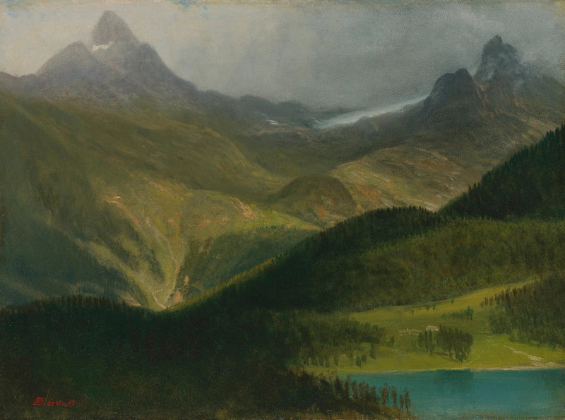 Bergslandskap - Albert Bierstadt