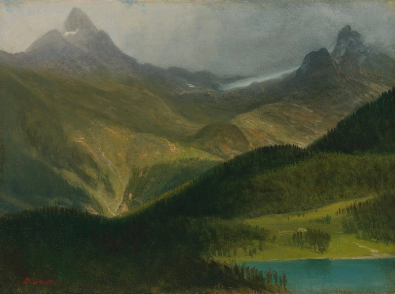 Bergslandskap - Albert Bierstadt