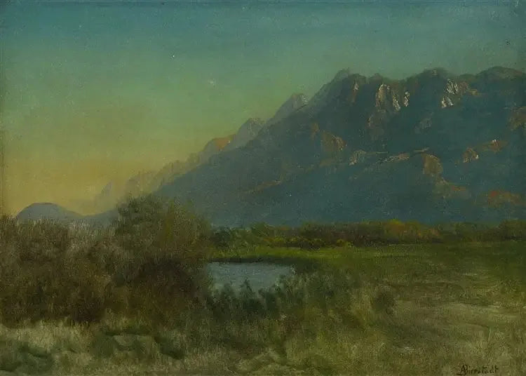 Bergslandskap - Albert Bierstadt