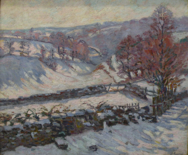 Snölandskap vid Crozant - Armand Guillaumin
