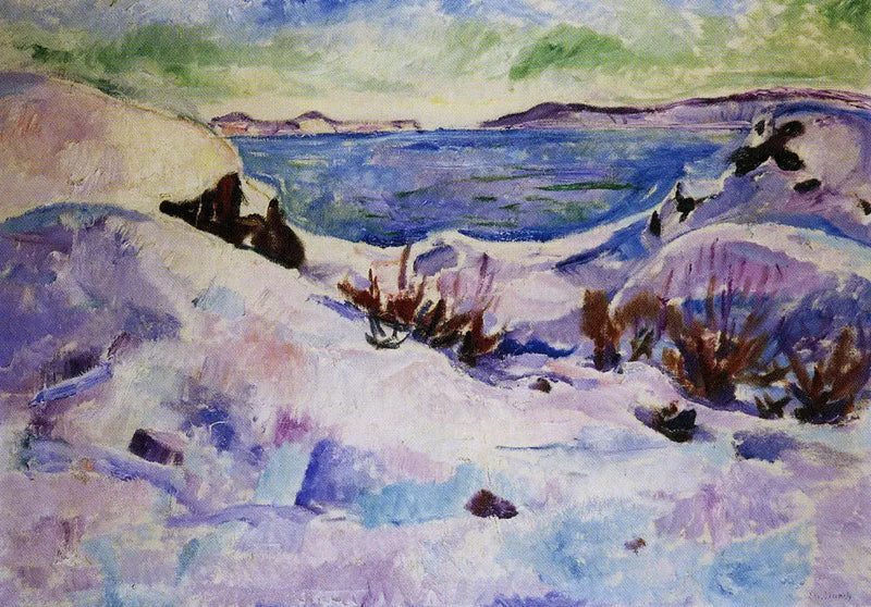 Snölandskap i Kragerø - Edvard Munch