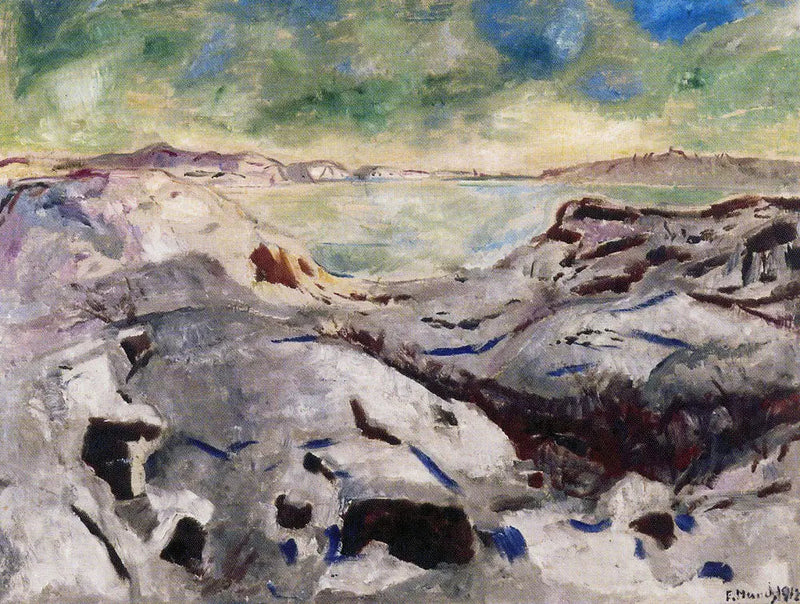 Snölandskap i Kragerø - Edvard Munch