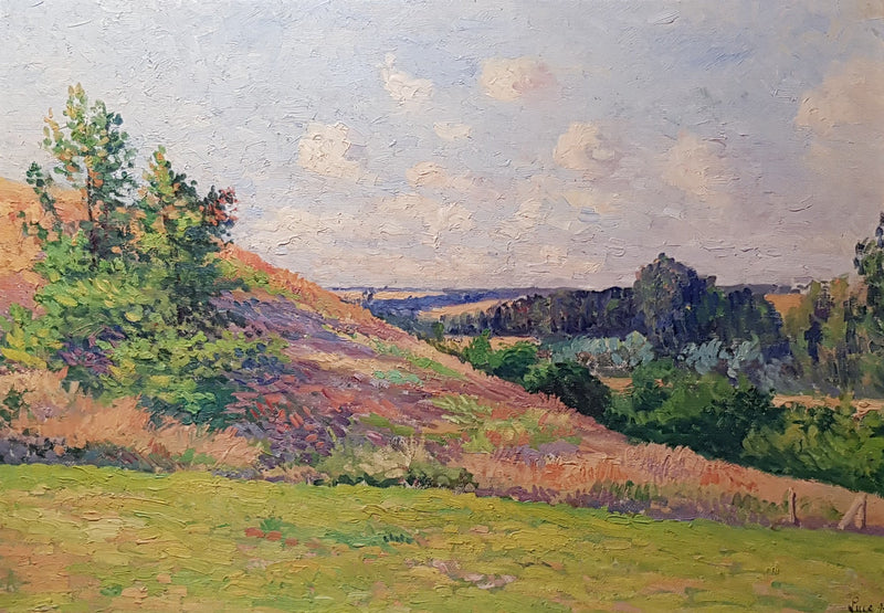 Normandiskt landskap, Bazincourt - Maximilien Luce