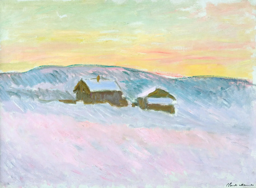 Norskt landskap. De blå husen - Claude Monet
