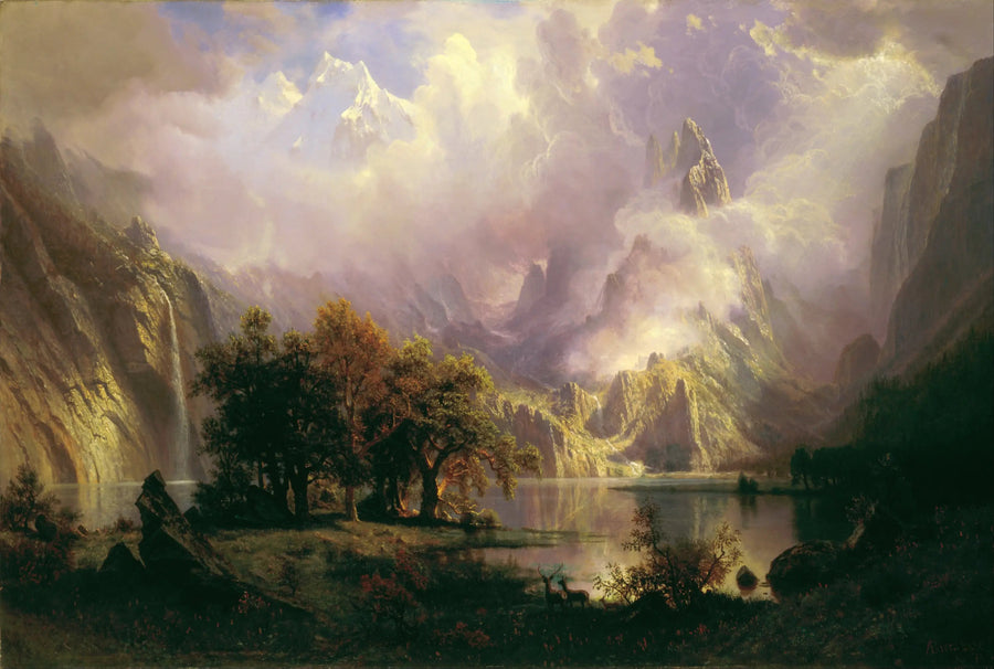 Röda bergskedjans landskap - Albert Bierstadt