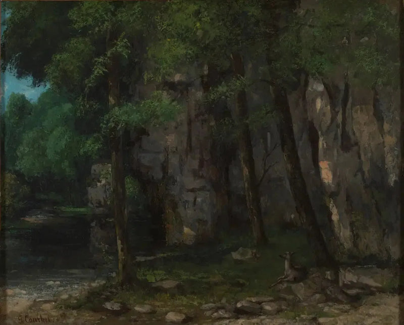Juralandskap - Gustave Courbet