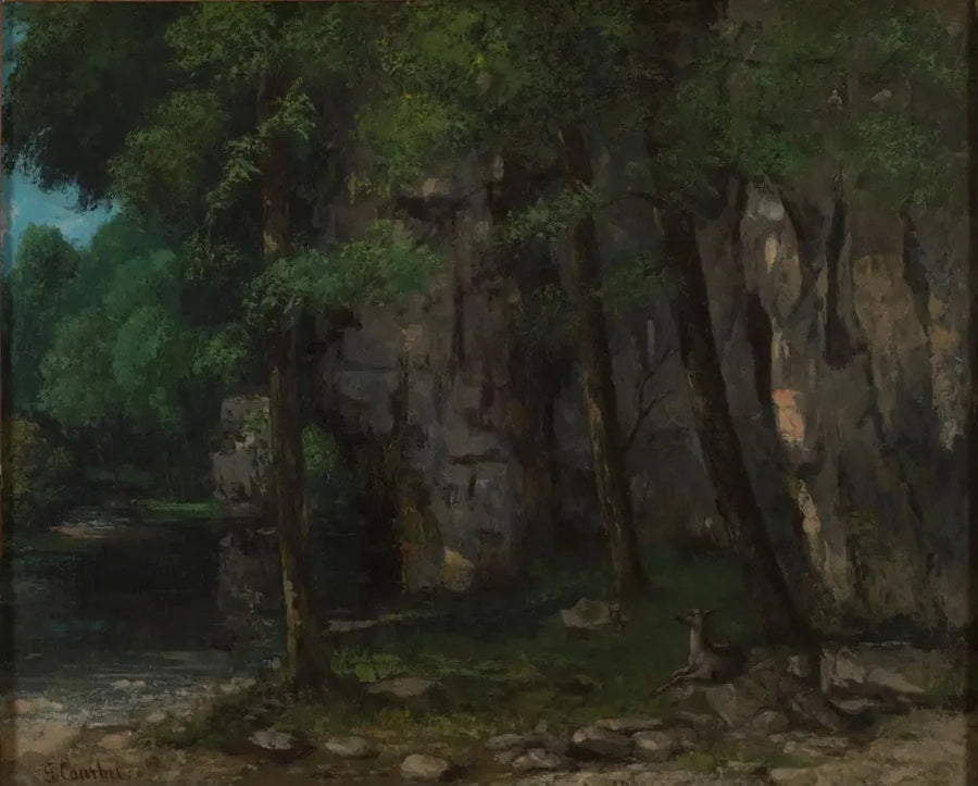 Juralandskap - Gustave Courbet